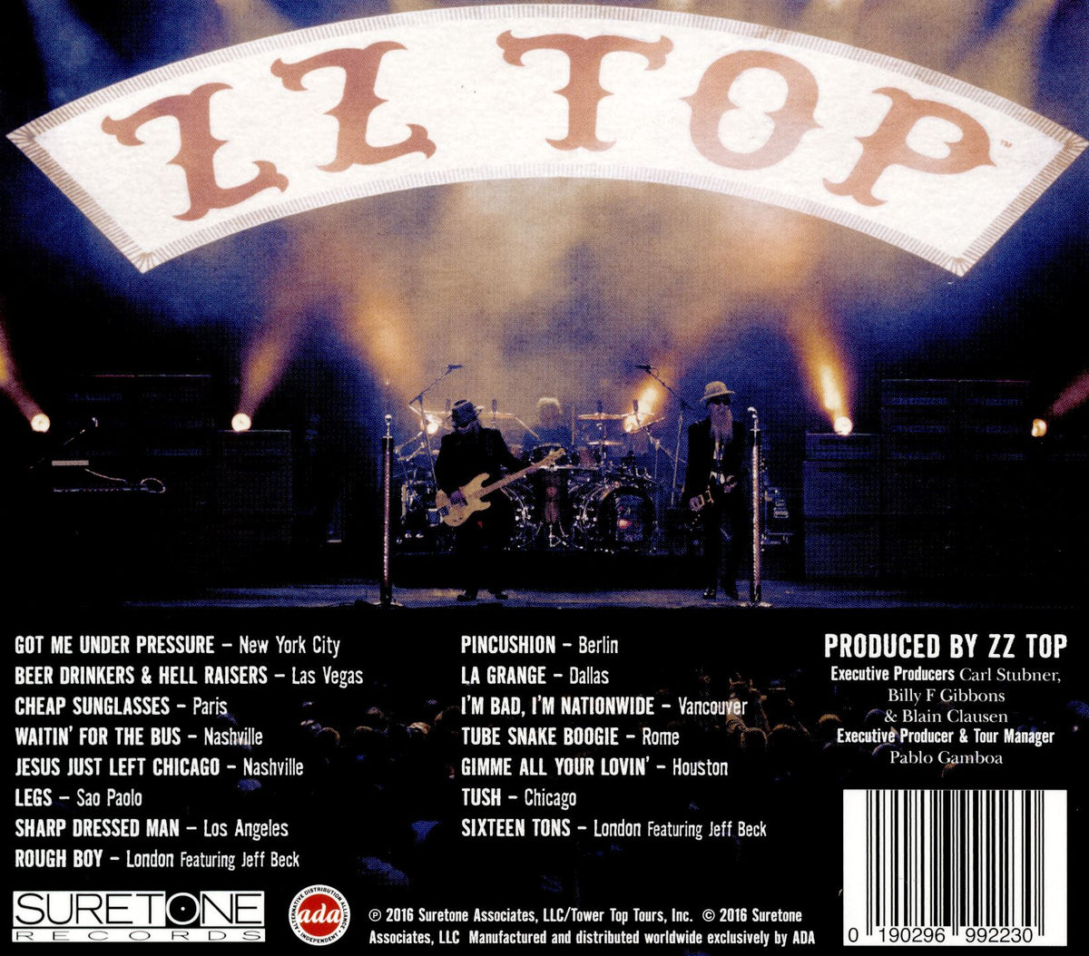 LIVE GREATEST HITS FROM AROUND - Back Cover