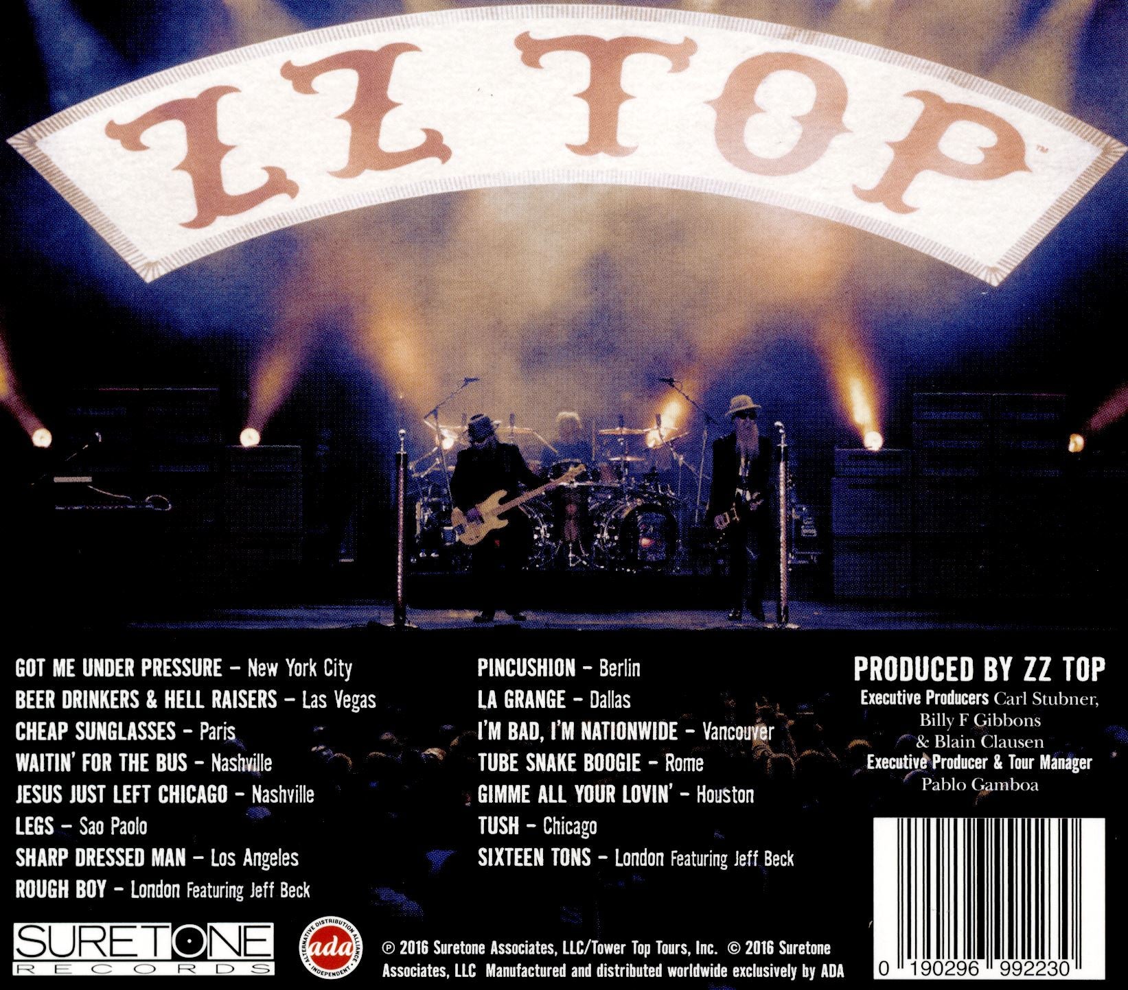 LIVE GREATEST HITS FROM AROUND - Back Cover