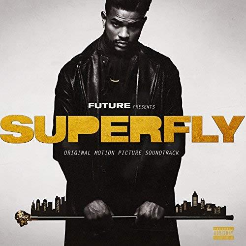 Superfly Vinyle marbré or et noir transparent - Front Cover