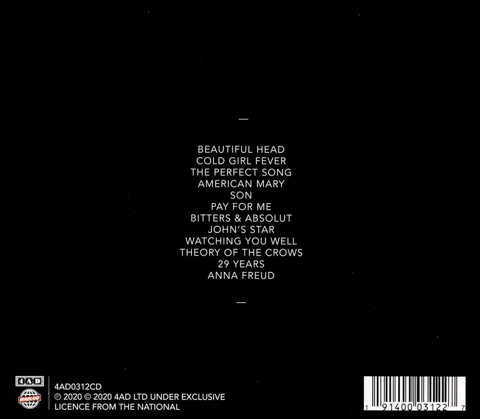 THE NATIONAL - RÉÉDITION - Back Cover