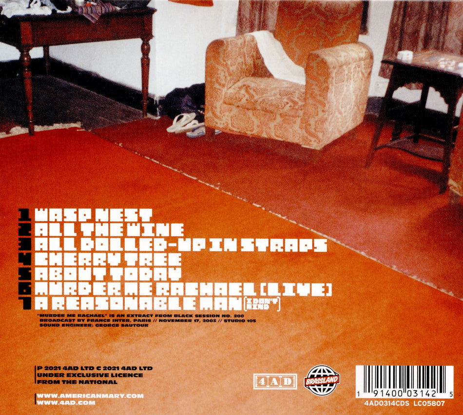 CHERRY TREE EP - RÉÉDITION - Back Cover