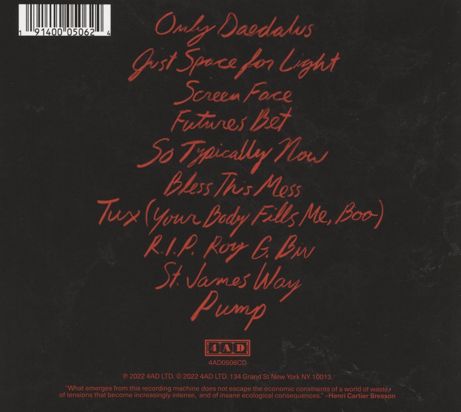BLESS THIS MESS - Back Cover