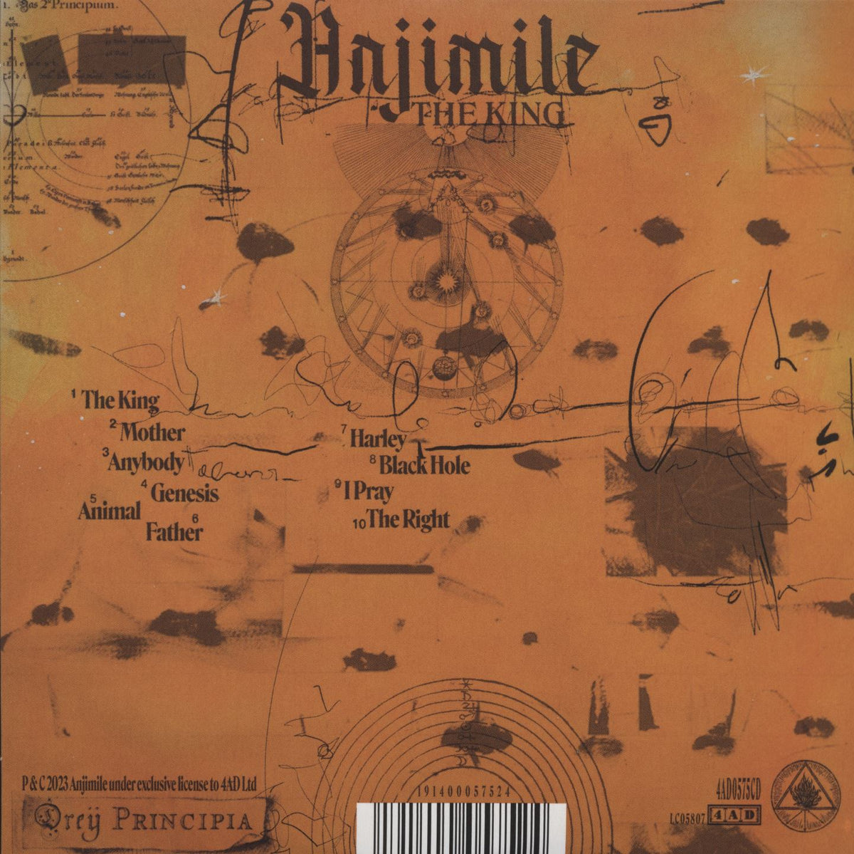 THE KING - Back Cover