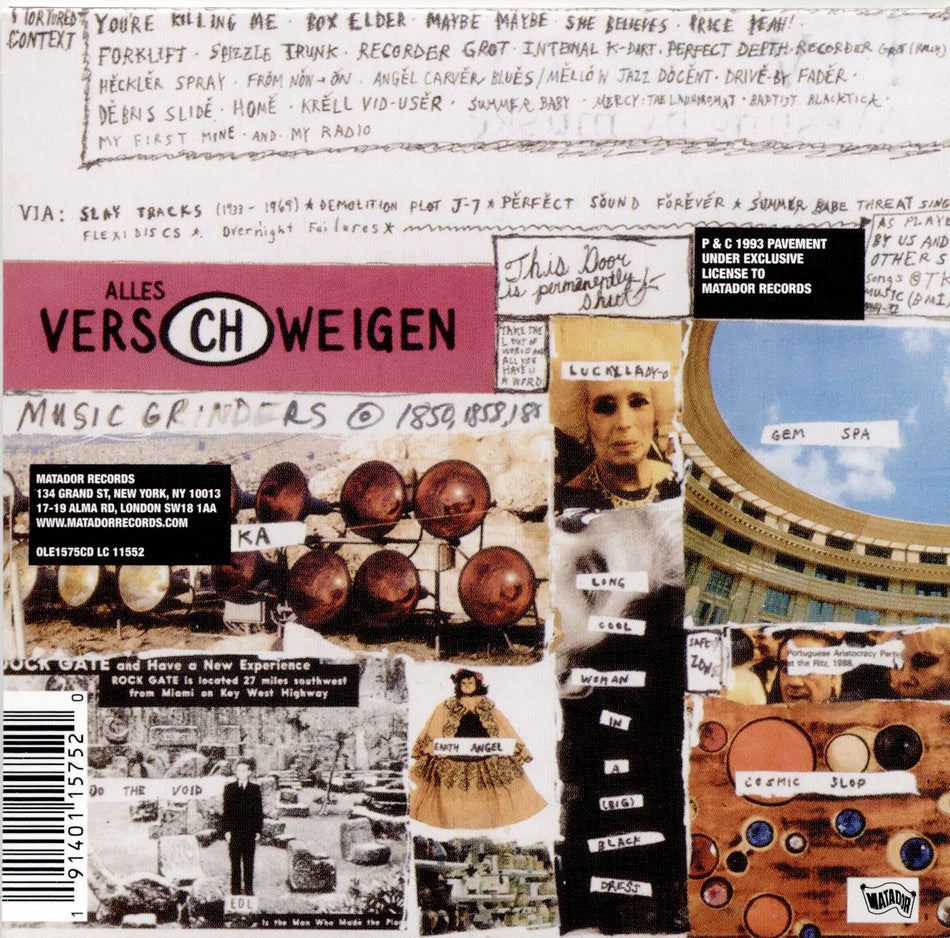WESTING (BY MUSKET AND SEXTANT) - Back Cover