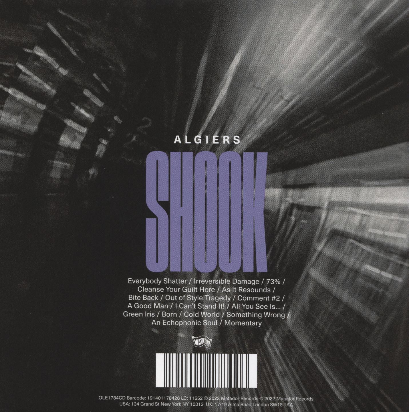 SHOOK - Back Cover