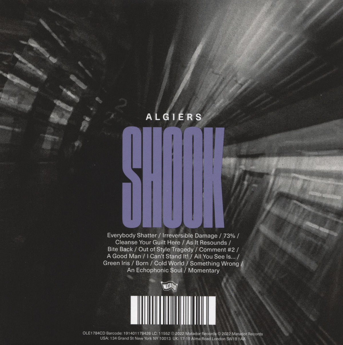 SHOOK - Back Cover