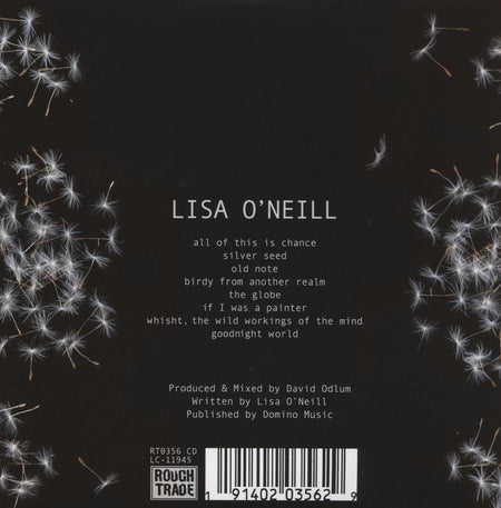 ALL OF THIS IS CHANCE - Back Cover