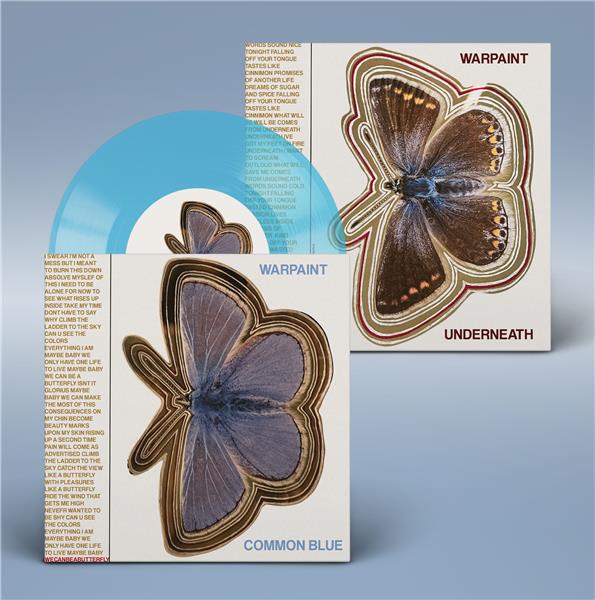 COMMON BLUE / UNDERNEATH - VINYLE 45T BLEU TRANSPARENT - Front Cover