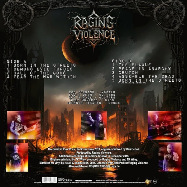 Raging Violence (EP) - Front Cover