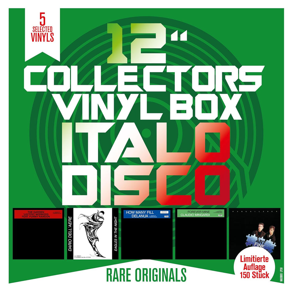 12 COLLECTORS VINYL BOX ITALO DISCO - Front Cover