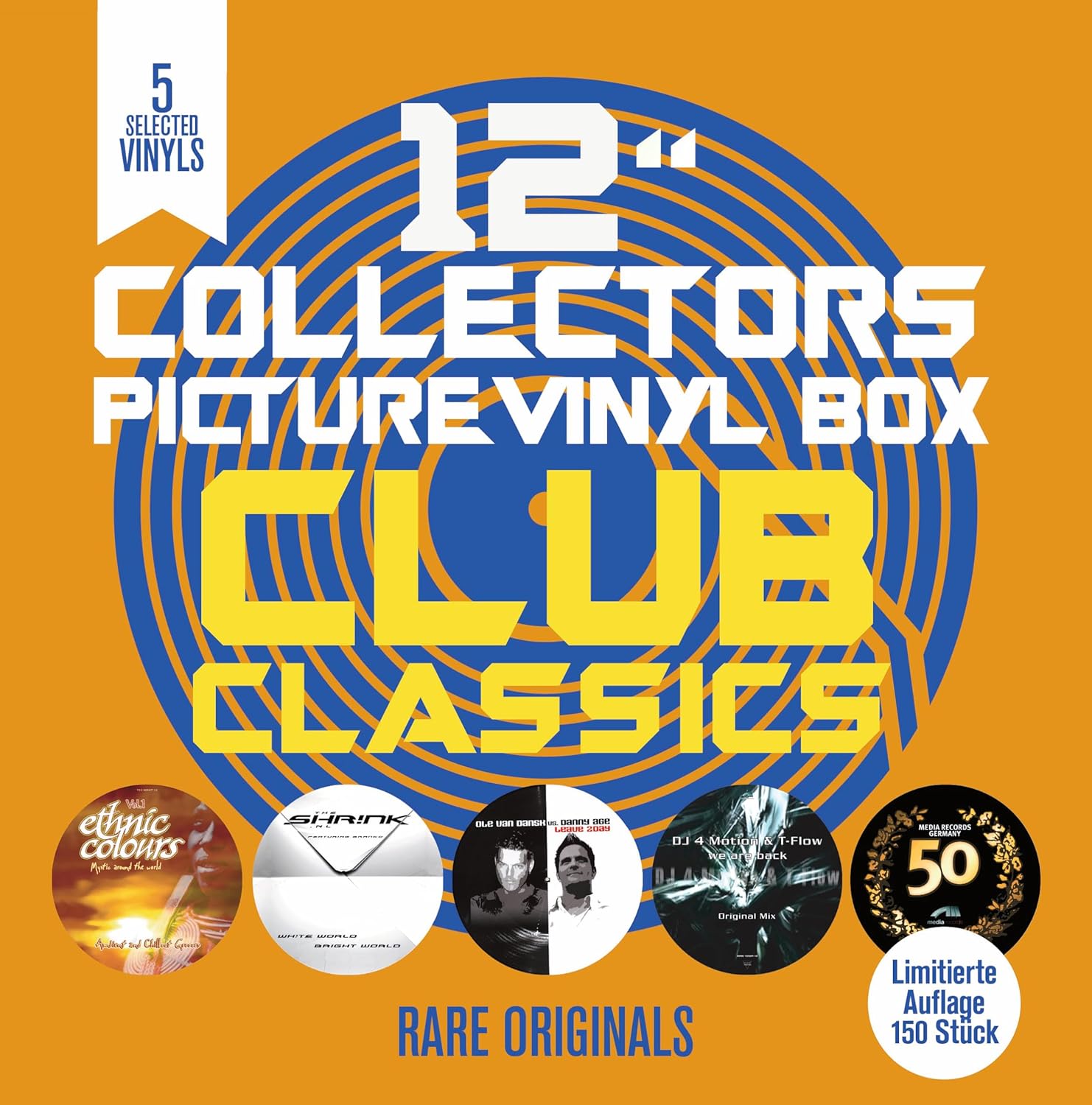 12 COLLECTORS PICTURE VINYL BOX/CLUB CLASSICS - Front Cover