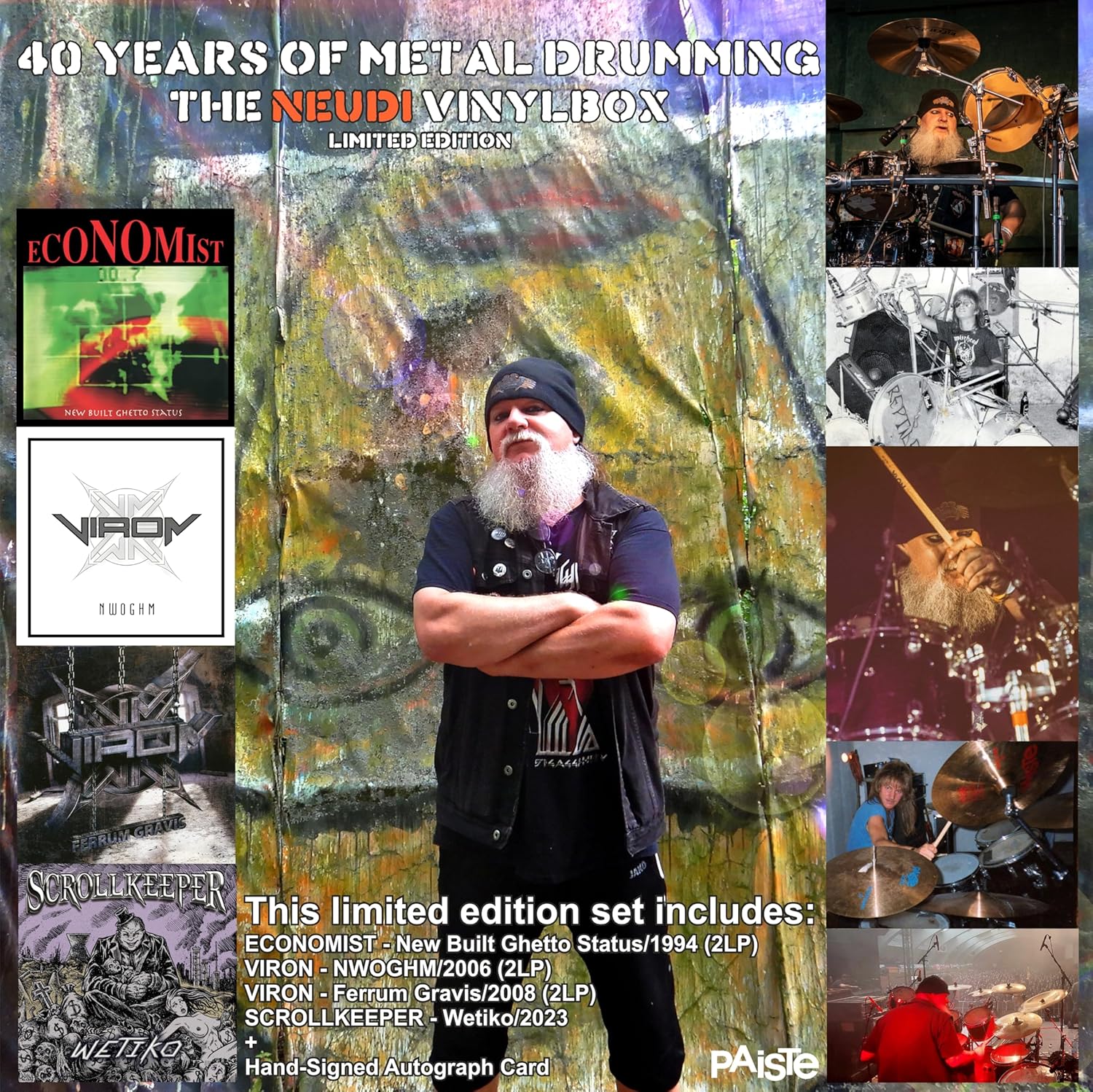 40 YEARS OF METAL DRUMMING - Front Cover