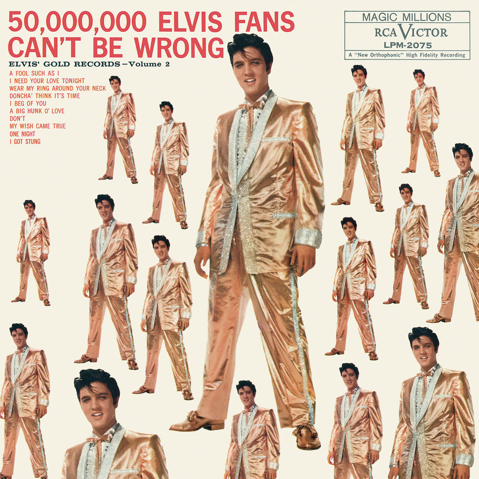 50,000,000 Elvis Fans Can't Be Wrong: Elvis' Gold Records, Volume 2 - Front Cover