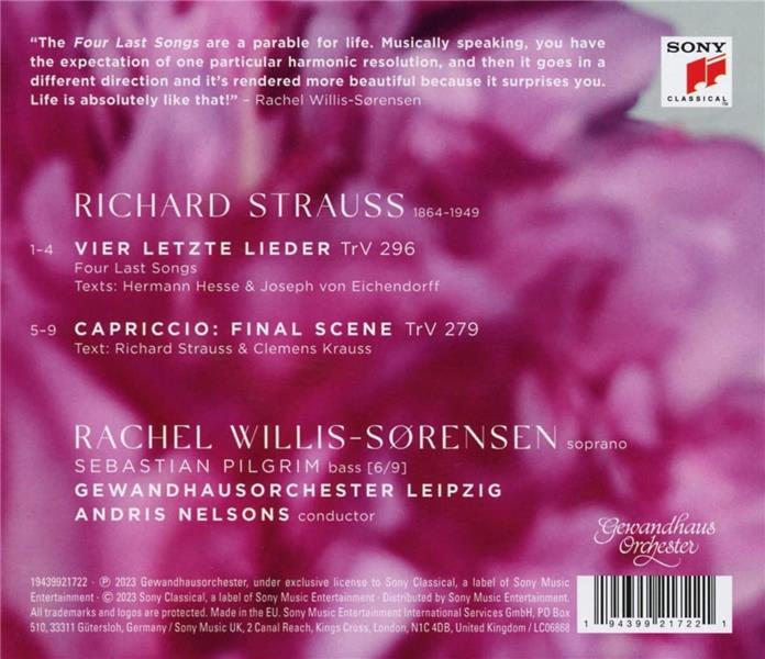 Strauss: Four Last Songs - Front Cover