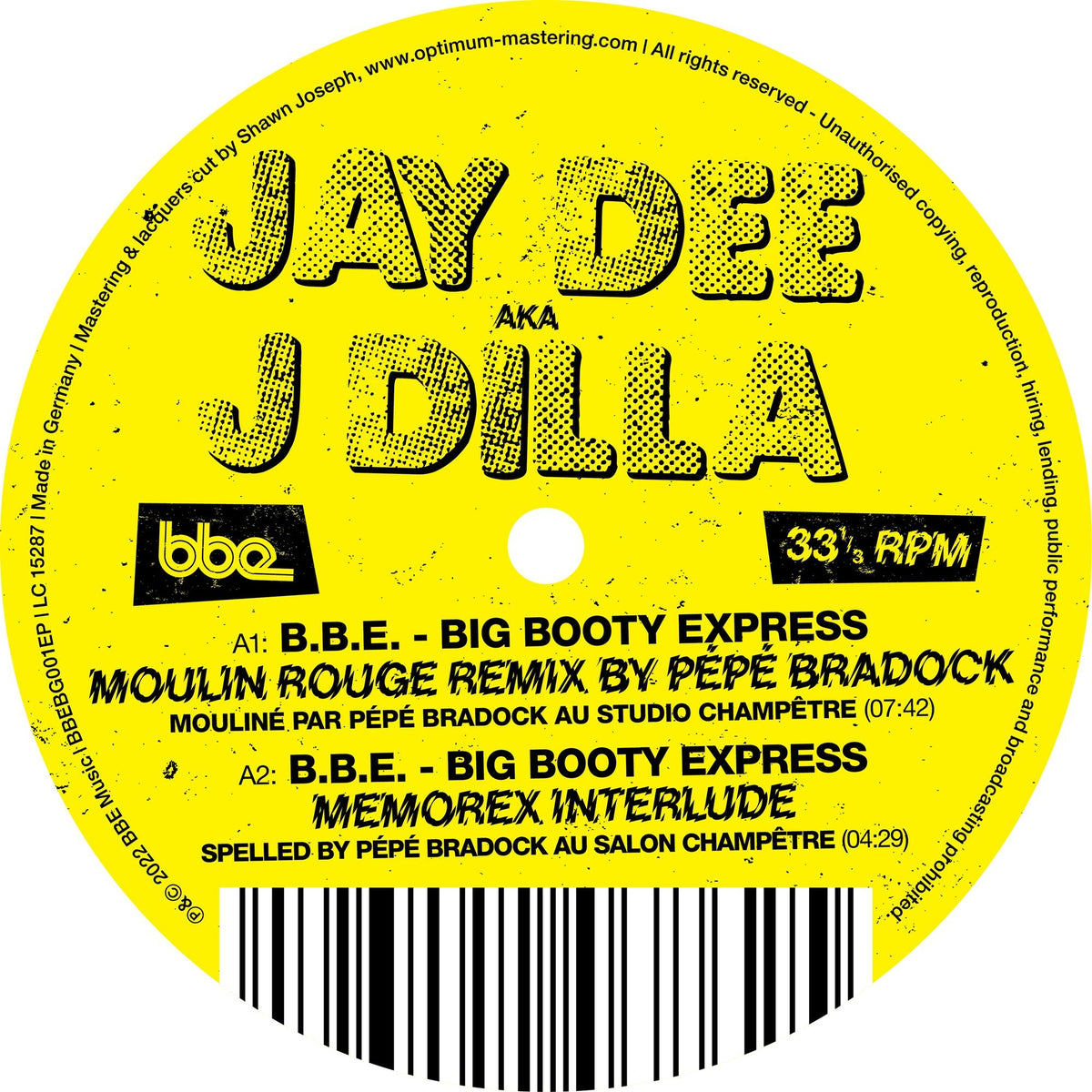 B.B.E. - Big Booty Express Remixes - Front Cover