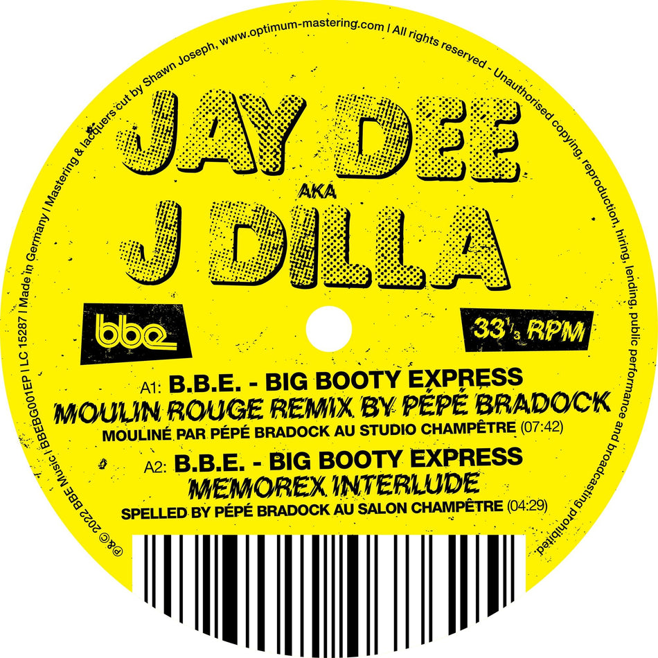 B.B.E. - Big Booty Express Remixes - Front Cover