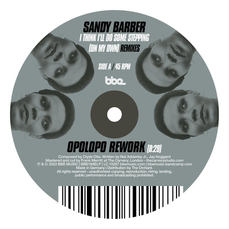 I Think I'll Do Some Stepping (On My Own) Remixes - Front Cover
