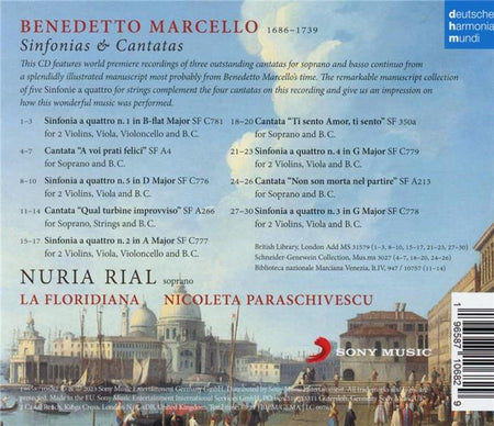Benedetto Marcello: Sinfonias & Cantatas - Front Cover