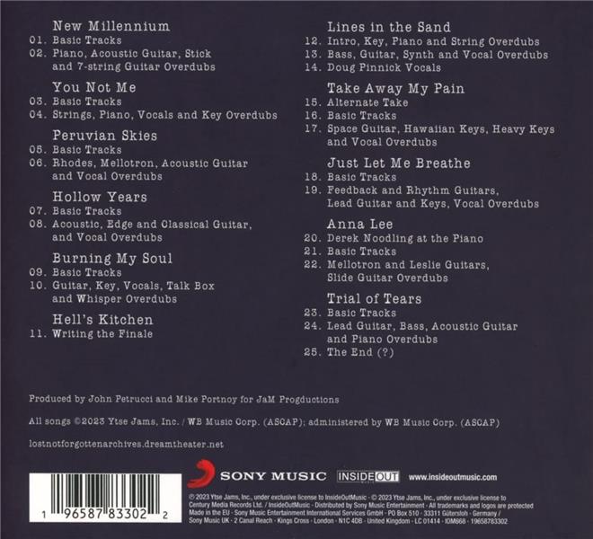 Lost Not Forgotten Archives: The Making of Falling Into Infinity (1997) - Front Cover