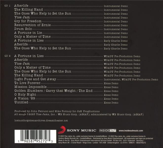 Lost not forgotten archives: when dream and day unite demos (1987-1989) - Front Cover