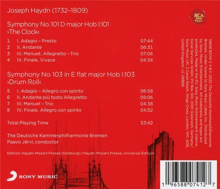 Haydn: London Symphonies Vol.1 Symphonies no. 101 & no. 103 - Front Cover