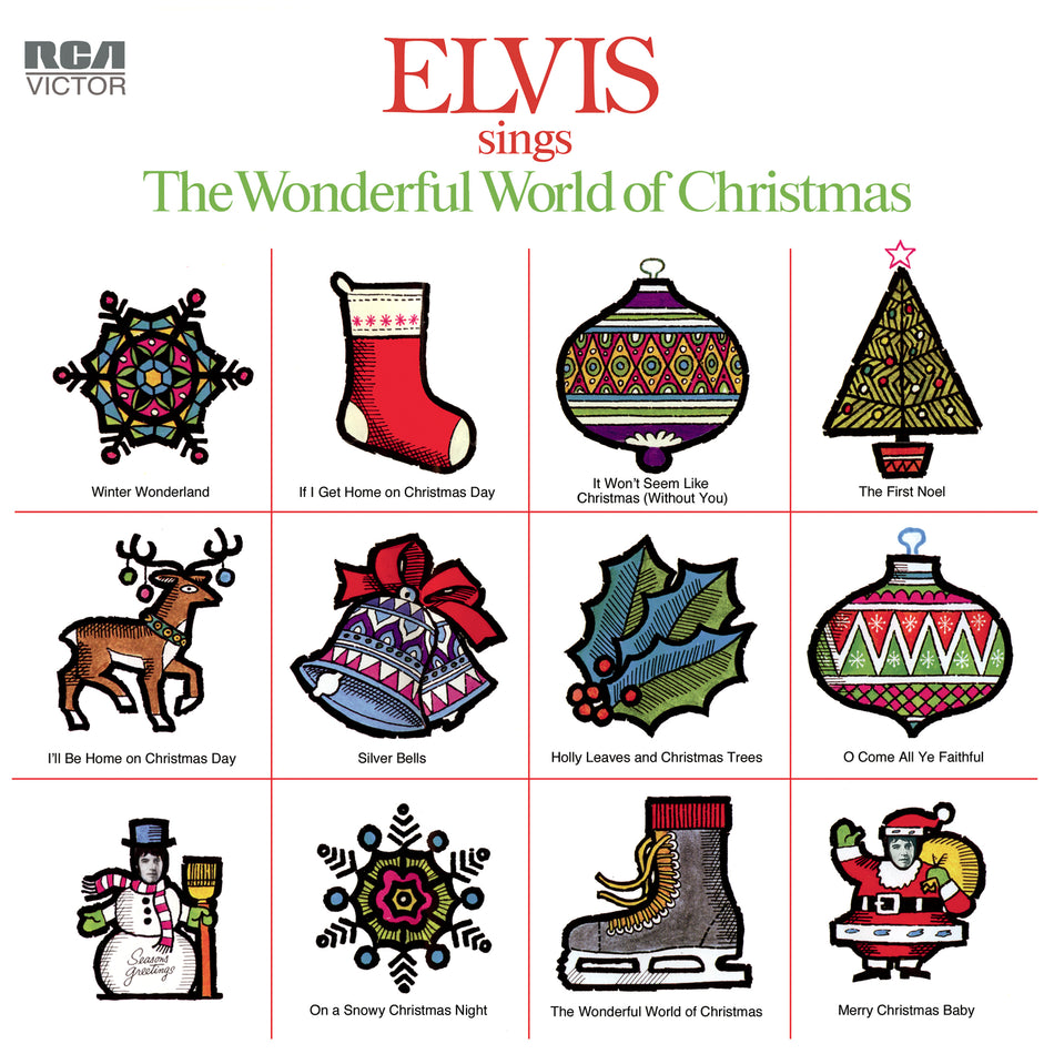 Elvis Sings The Wonderful World of Christmas - Front Cover