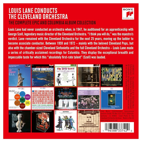 Louis Lane Conducts The Cleveland Orchestra The Complete Epic & Columbia Albums - Front Cover
