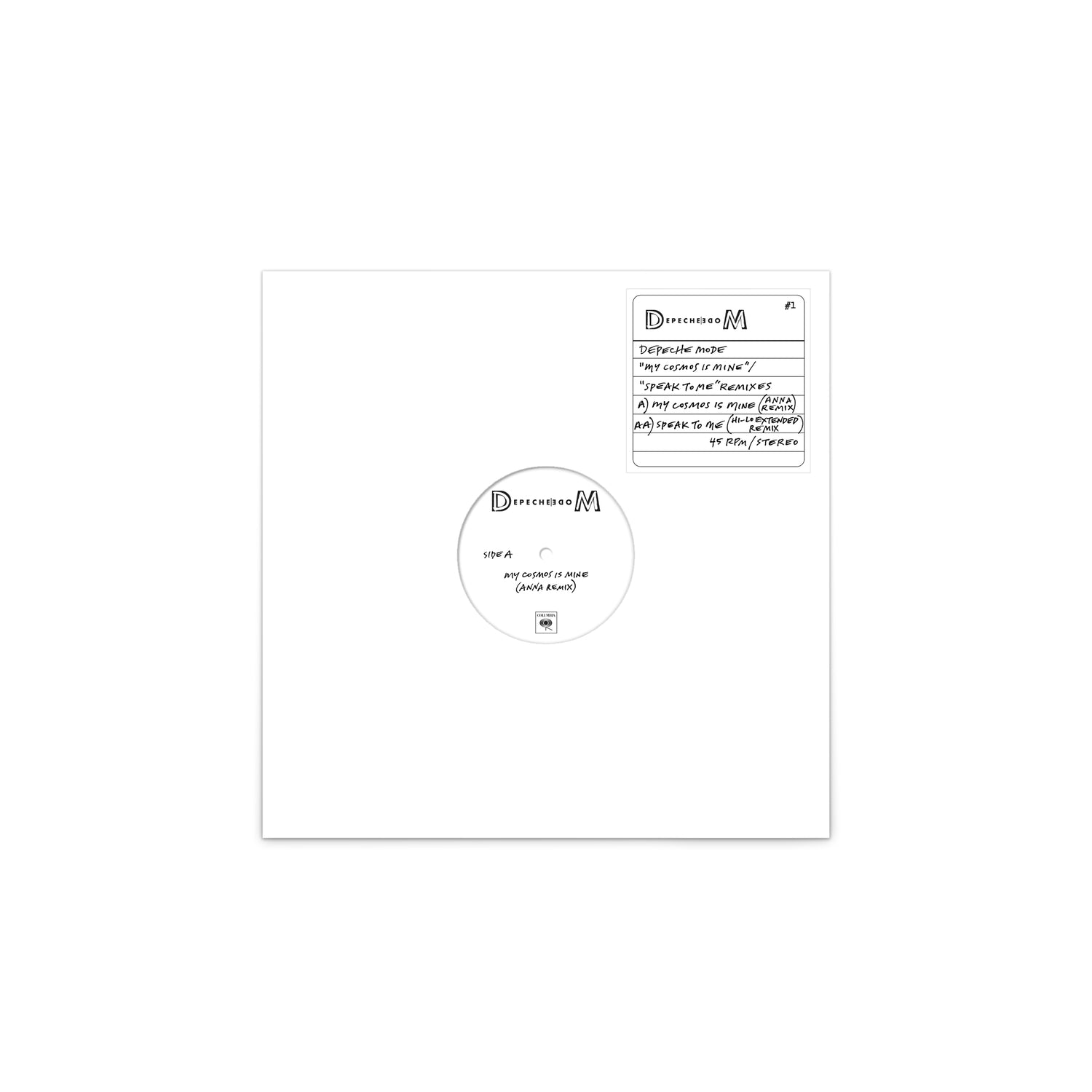 My Cosmos Is Mine / Speak To Me (Remixes) - Front Cover