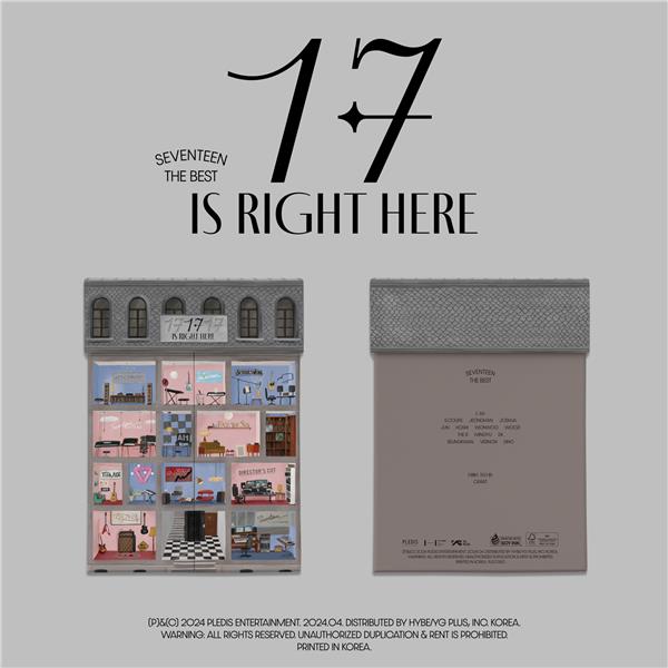 SEVENTEEN BEST ALBUM '17 IS RIGHT HERE' (HEAR Ver.) - Front Cover