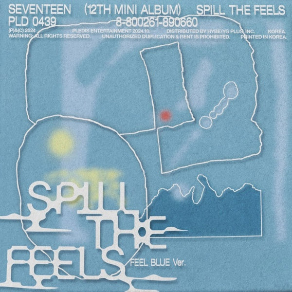SEVENTEEN 12th Mini Album 'SPILL THE FEELS' (FEEL BLUE Ver.) - Front Cover