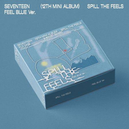 SEVENTEEN 12th Mini Album 'SPILL THE FEELS' (FEEL BLUE Ver.) - Front Cover