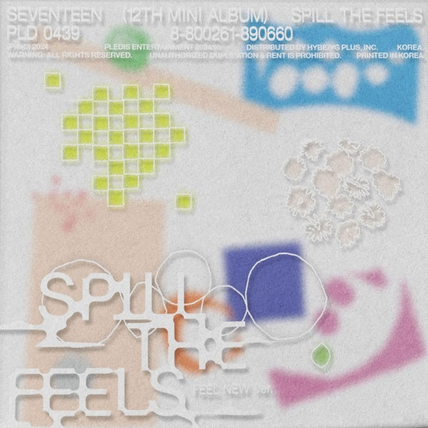 SEVENTEEN 12th Mini Album 'SPILL THE FEELS' (FEEL NEW Ver.) - Front Cover
