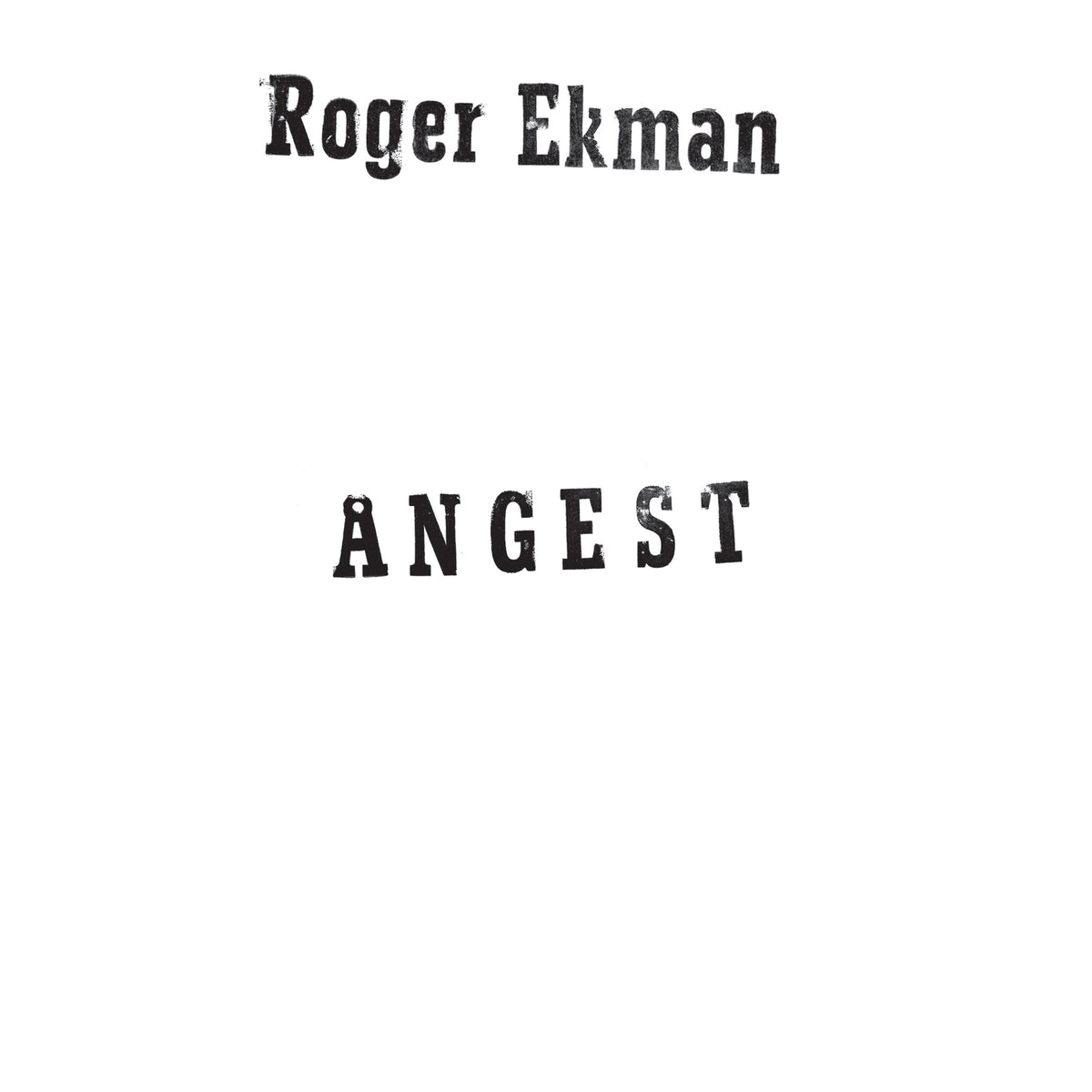 Angest - Front Cover