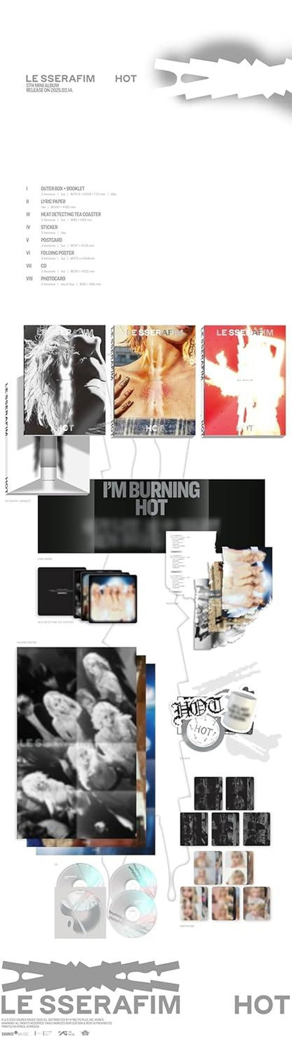 5th Mini Album 'HOT' Volume 2 'TANNED GUAIAC' Coffret - Front Cover