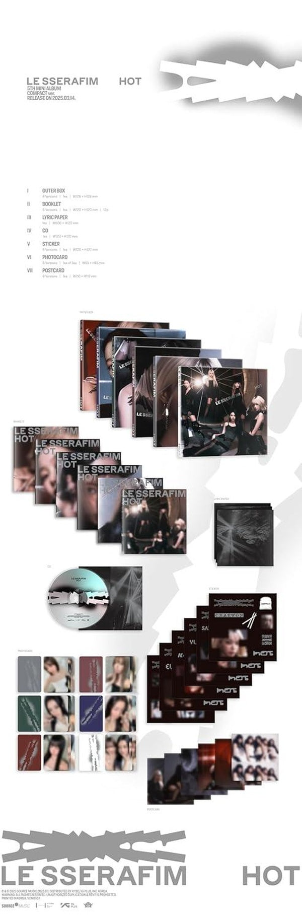 5th Mini Album 'HOT' - Front Cover