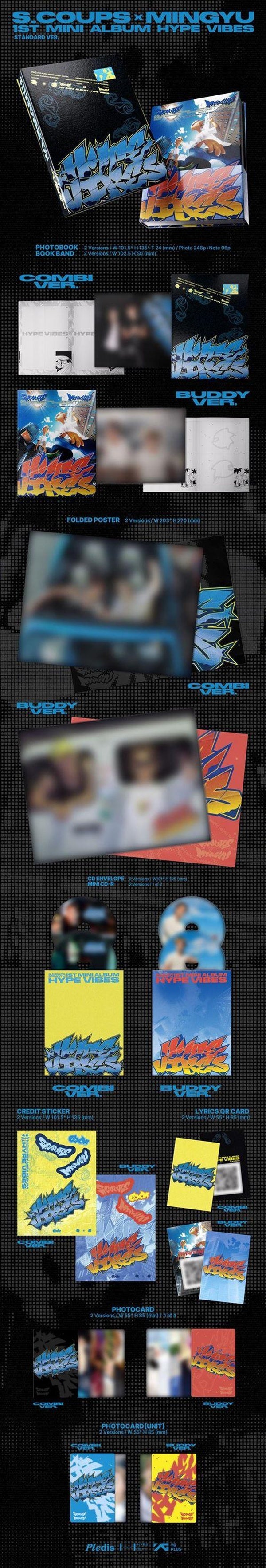 CxM 1st Mini Album HYPE VIBES - Combi Version Coffret - Front Cover