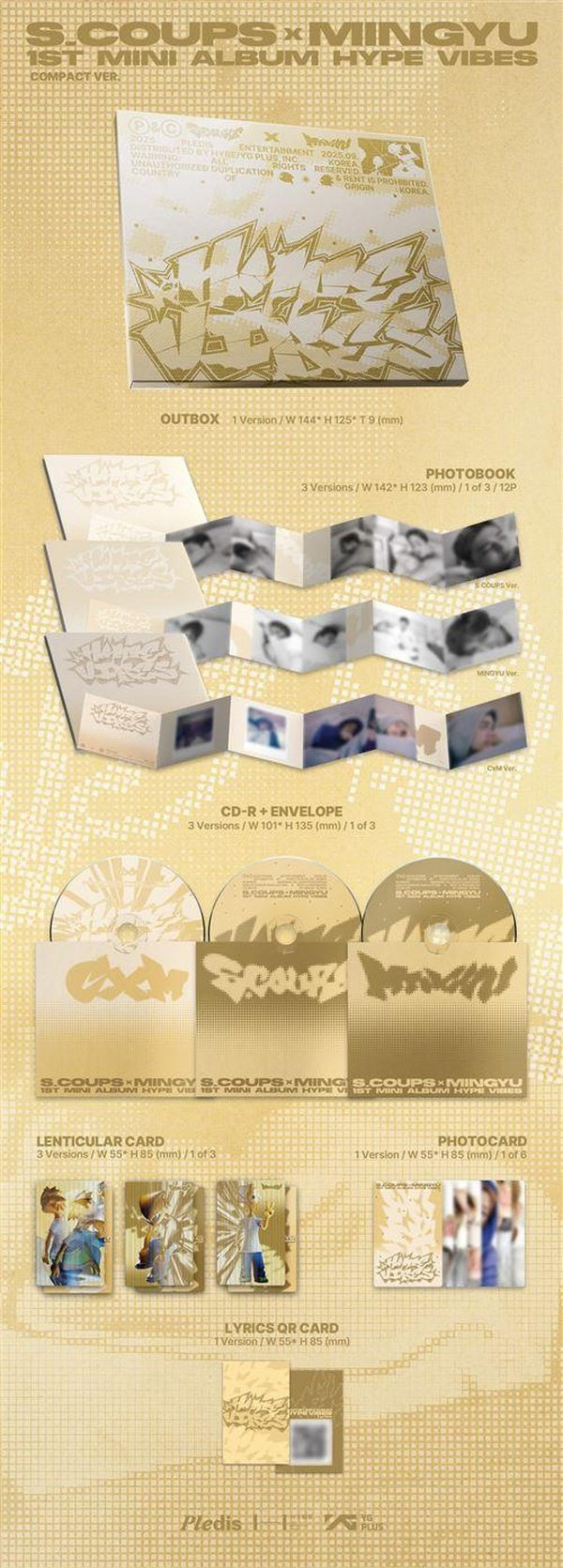 CxM 1st Mini Album HYPE VIBES - Compact Version Coffret - Front Cover