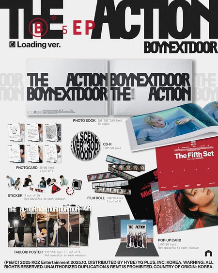 BOYNEXTDOOR 5th EP [The Action] (Loading Version) Coffret - Front Cover