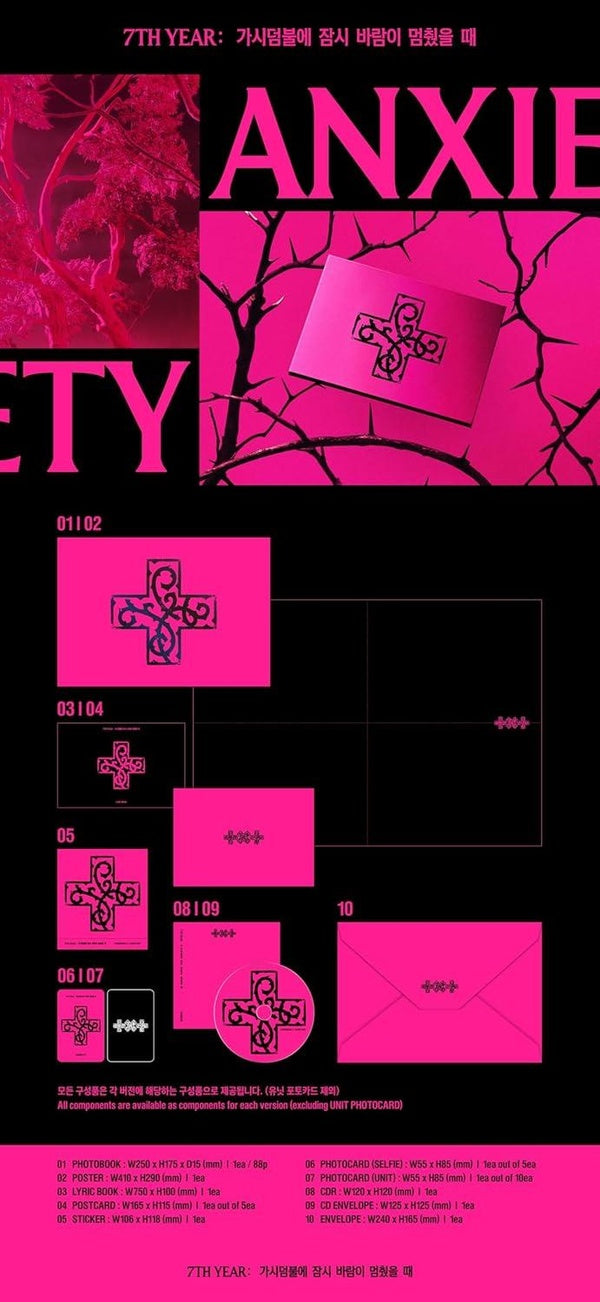 7TH YEAR: A Moment of Stillness in the Thorns (ANXIETY Version) Coffret - Front Cover