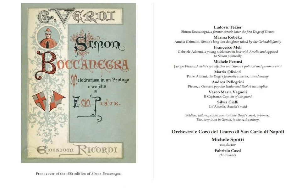 Simon Boccanegra / Theatre San Carlo Naples 2024 - Front Cover