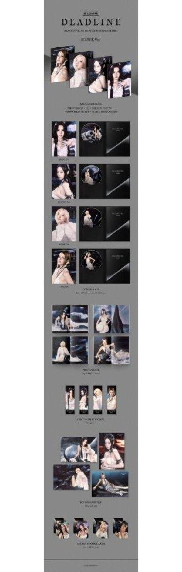BLACKPINK 3rd Mini Album [DEADLINE] Silver Version JENNIE - Front Cover