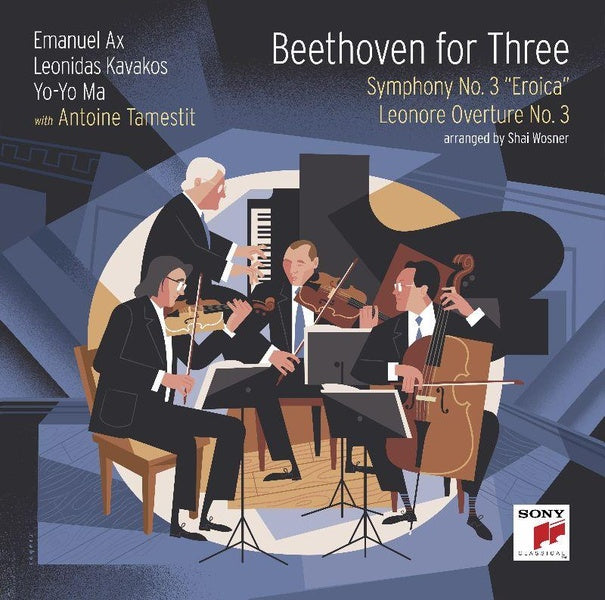 Beethoven For Three : Symphony Number 3 Eroica And Leonore Overture Number 3 - Front Cover