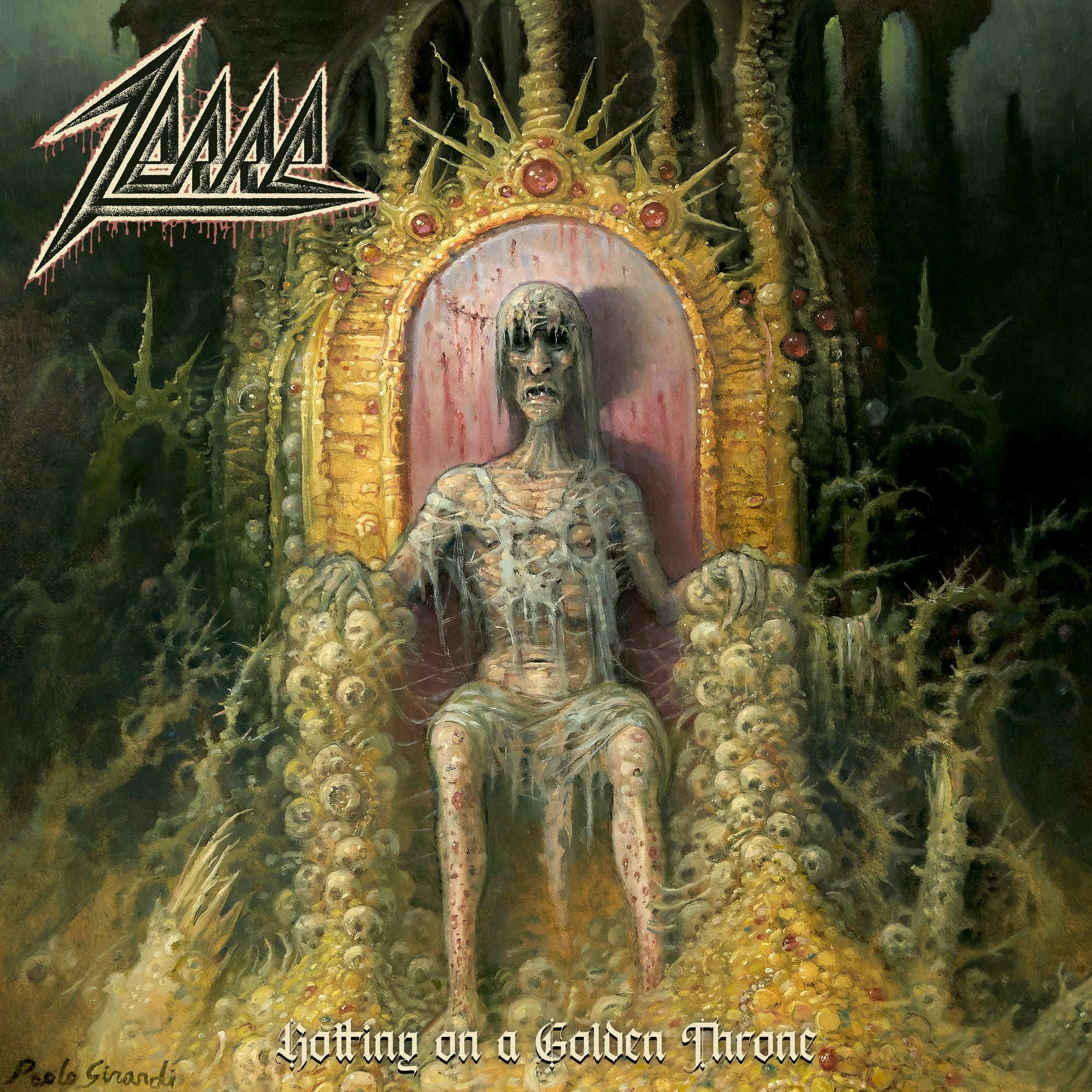 Rotting on a Golden Throne - Front Cover