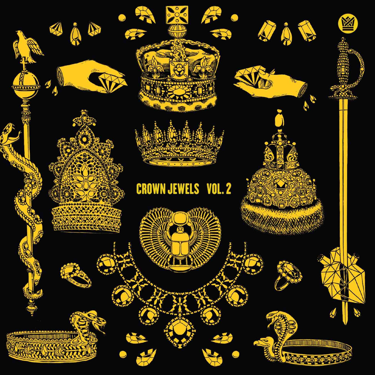 Big Crown Records Presents Crown Jewels Vol. 2 - Vinyle Doré - Front Cover