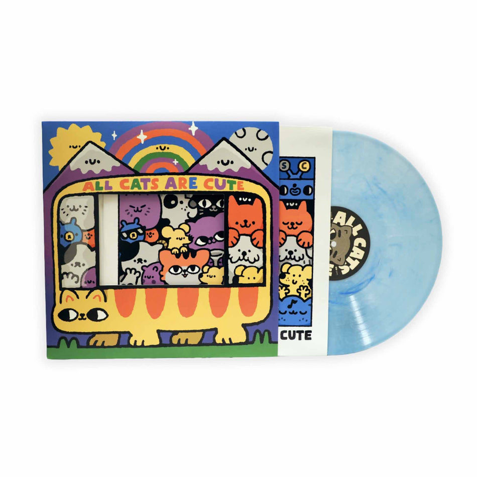 All Cats Are Cute - Vinyle Bleu - Front Cover