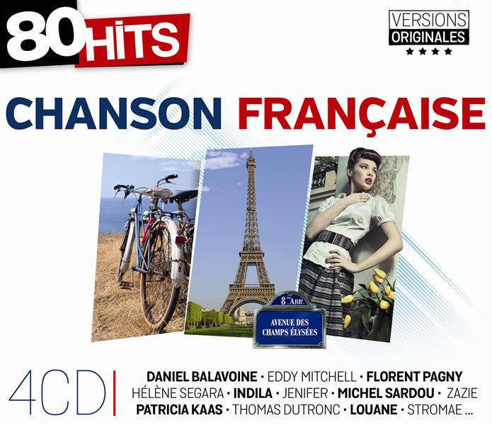 80 hits chansons françaises - Front Cover
