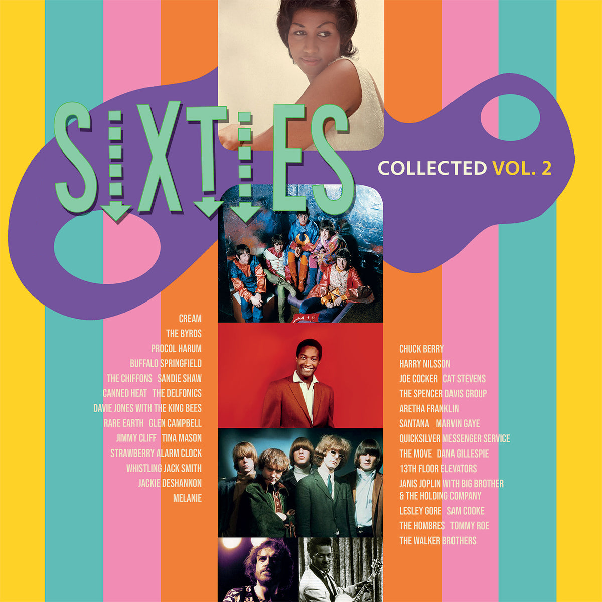SXTIES COLLECTED VOL 2/VINYLE BLEU AUDIOPHILE 180GR/INSERT - Front Cover