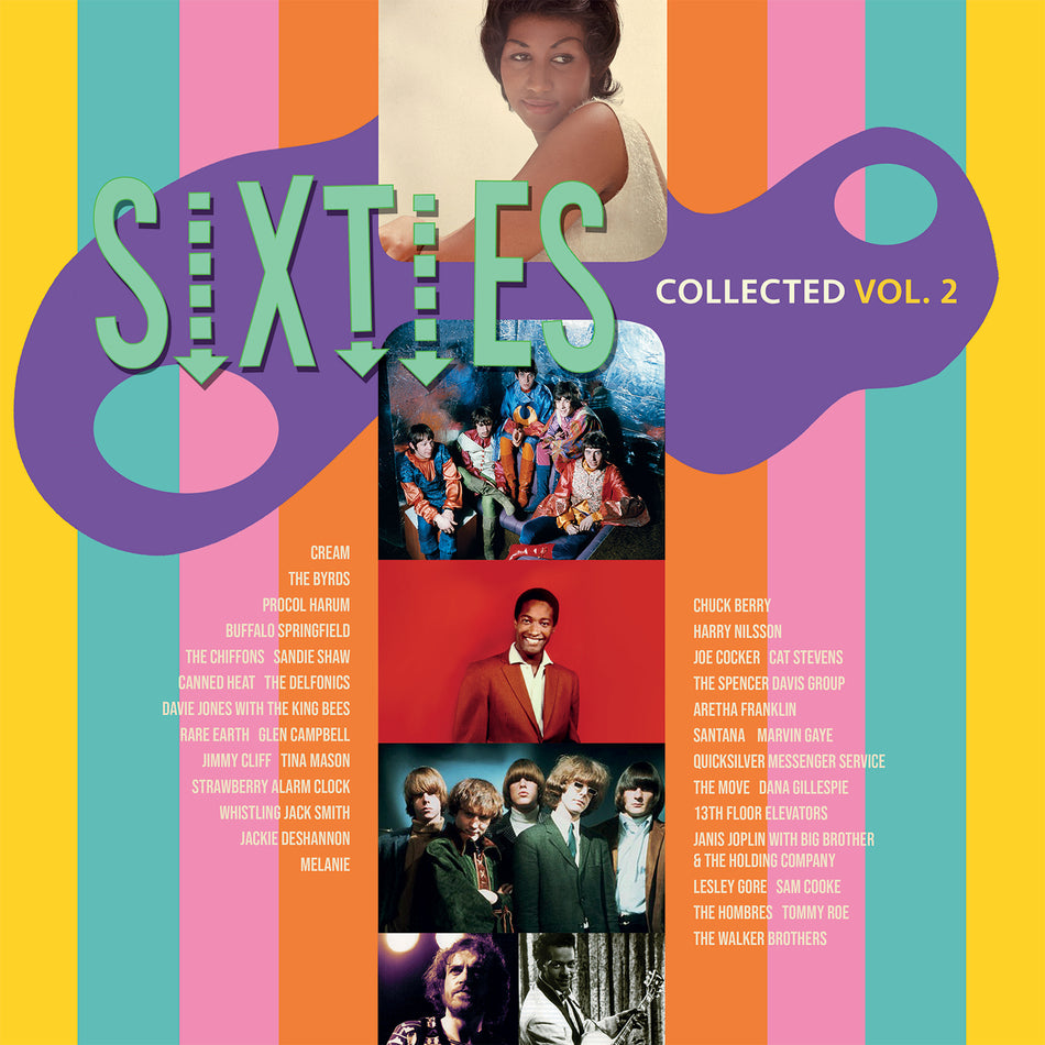 SXTIES COLLECTED VOL 2/VINYLE BLEU AUDIOPHILE 180GR/INSERT - Front Cover