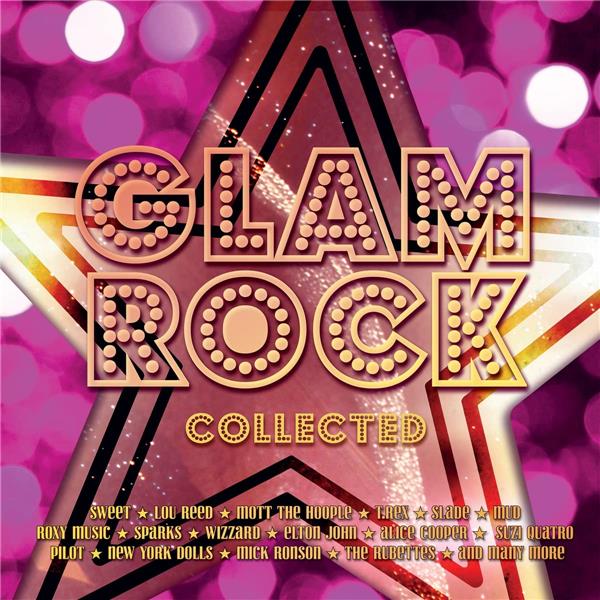 GLAM ROCK COLLECTED/AVEC SWEET/LOU REED/SLADE/T REX/ROXY MUSIC/ALICE COOPER/VINYLE NOIR AUDIOPHILE 180GR - Front Cover
