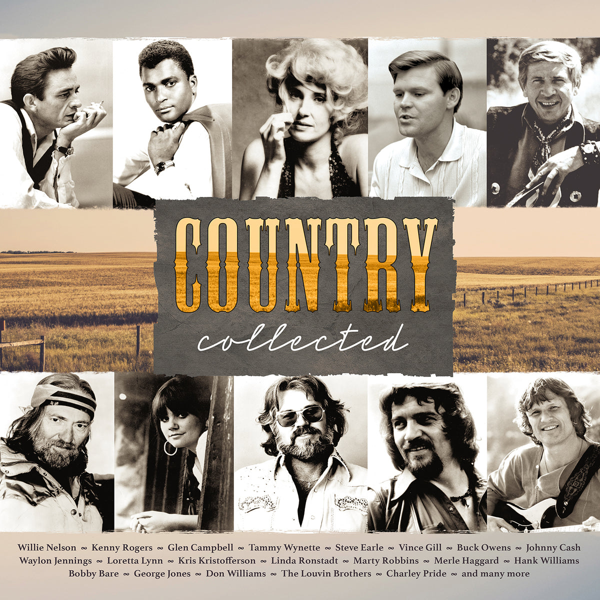 COUNTRY COLLECTED/VINYLE TRANSPARENT AUDIOPHILE 180GR/INCLUS INSERT - Front Cover